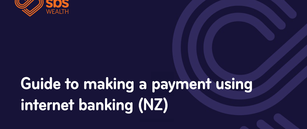 Guide to making a payment using internet banking