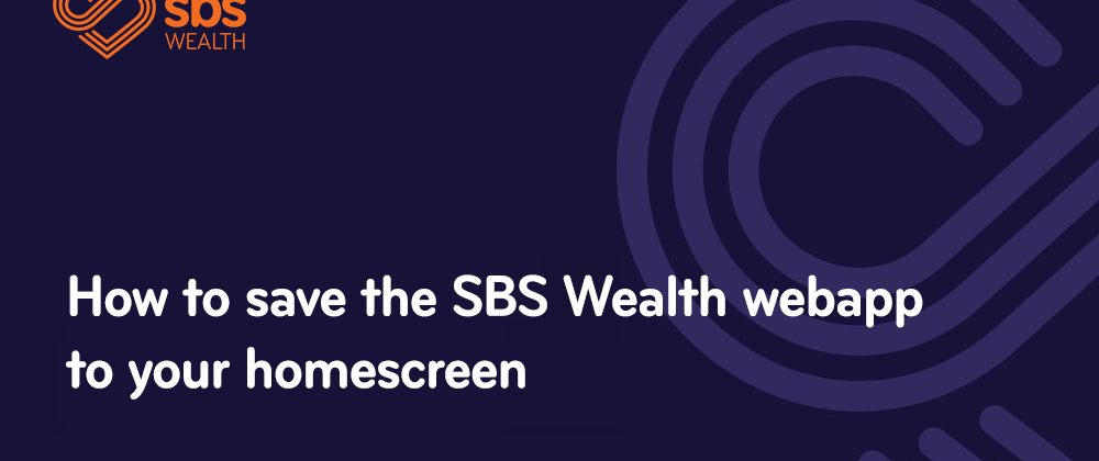 save the webapp to your homescreen